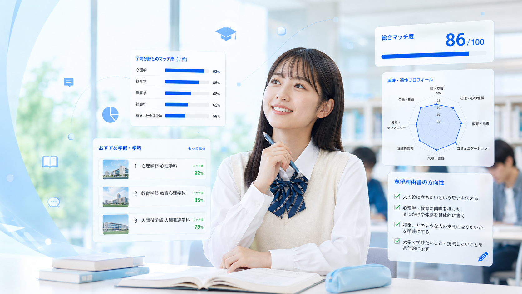 大学・学部診断 利用イメージ