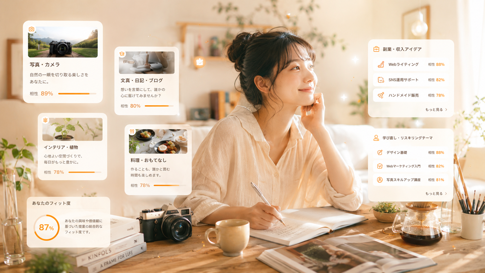 趣味・ライフスタイル提案 利用イメージ